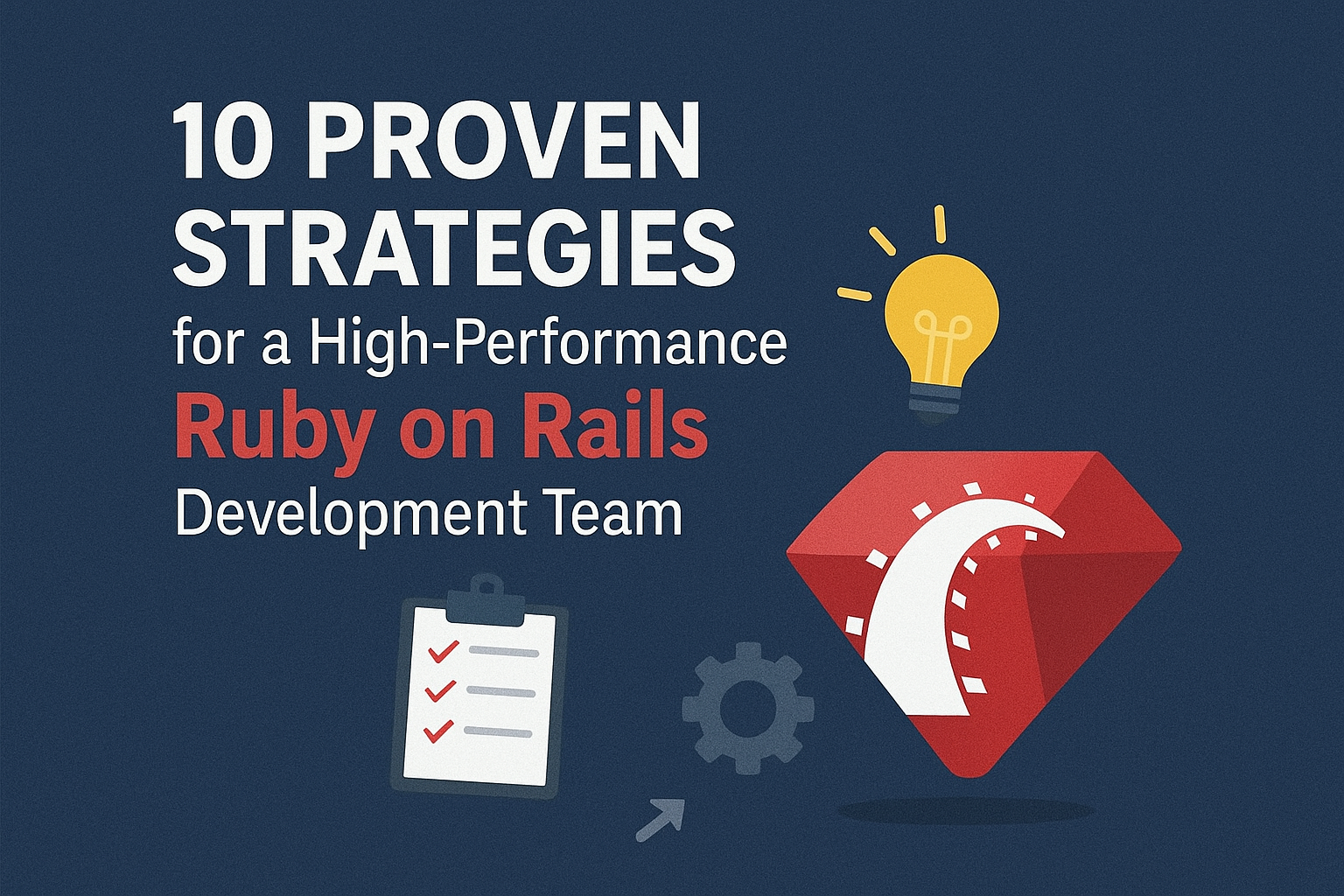 10 Proven Strategies for a High-Performance Ruby on Rails Development Team