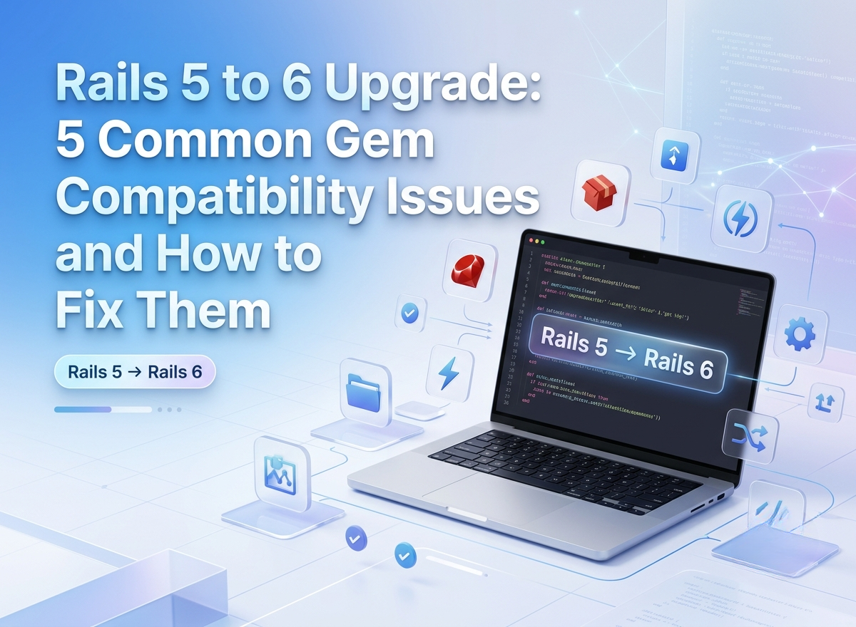Rails 5 to 6 Upgrade: 5 Common Gem Compatibility Issues and How to Fix Them 